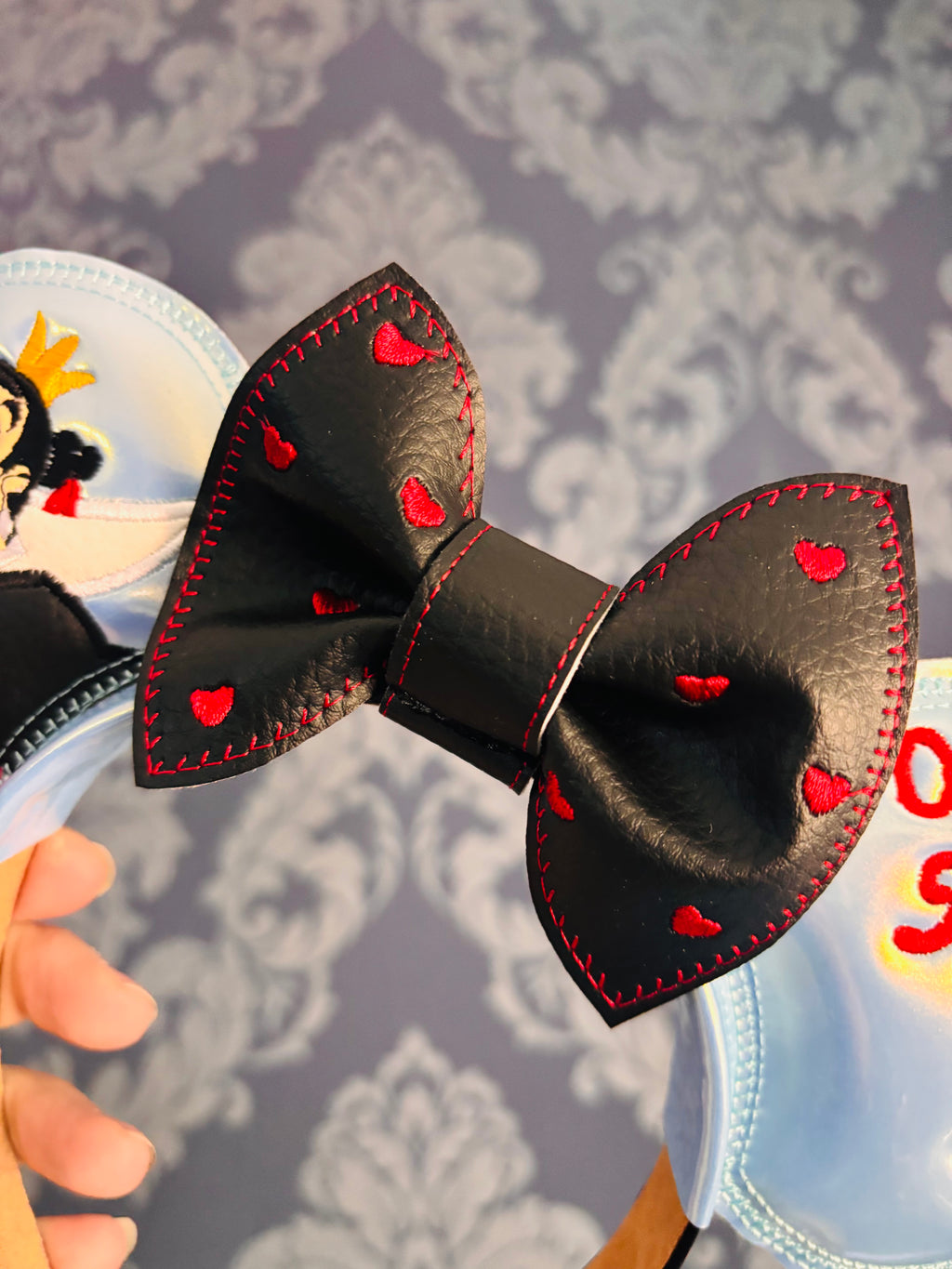 Off With Their Heads! Queen of Hearts themed ear headband