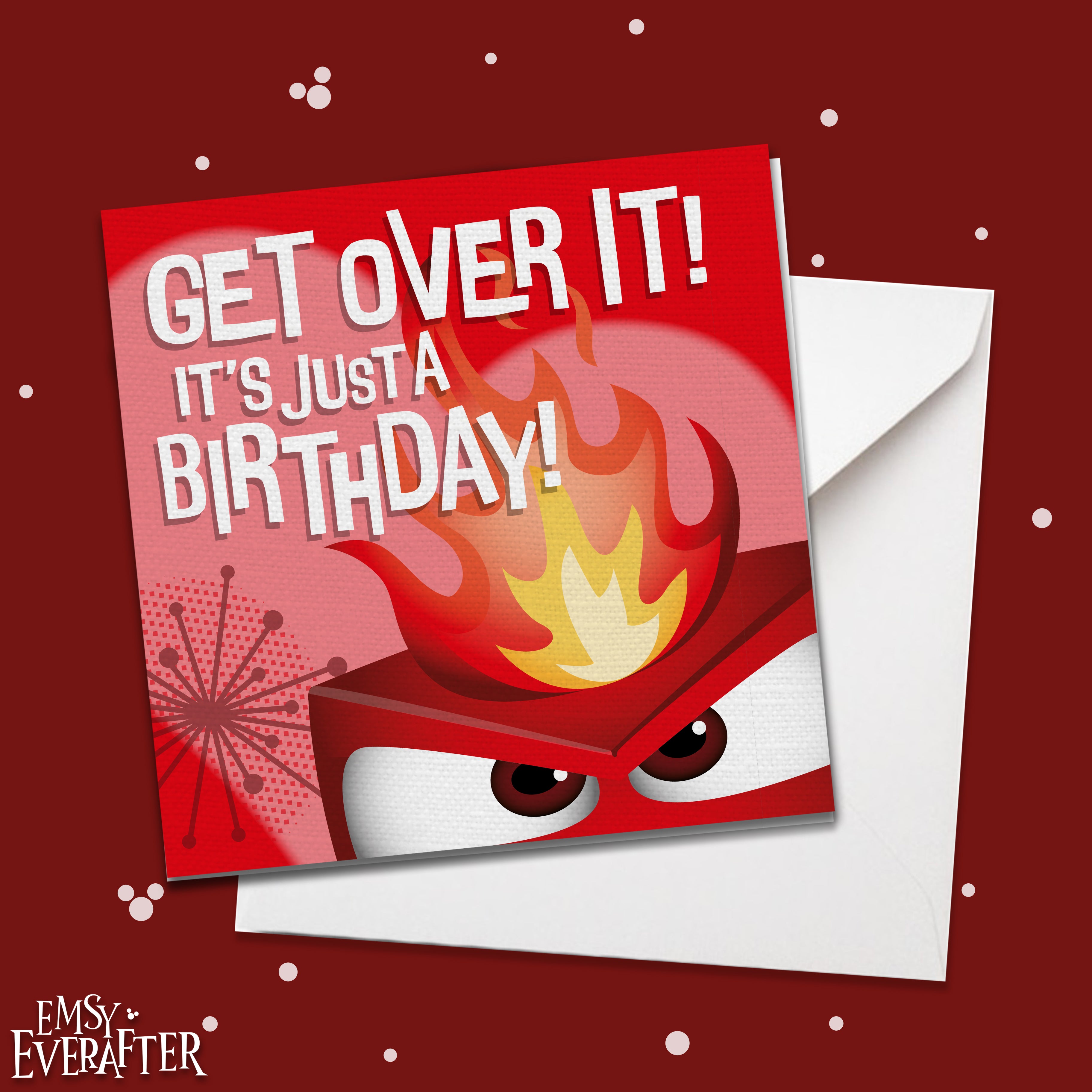 Anger Birthday! Core Memories card