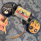 Awesome Mix Racoon and Plant ear headband