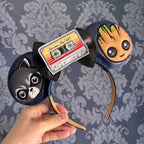 Awesome Mix Racoon and Plant ear headband