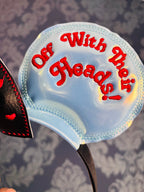 Off With Their Heads! Queen of Hearts themed ear headband