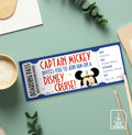 Captain Mickey Boarding Pass Cruise Reveal Gift.