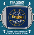 Mouse Boat DCL Destiny Cruise Embroidery File 10x10cm