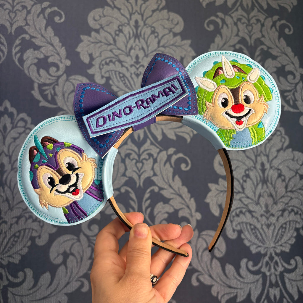 Animal Kingdom Dinosaur Chipmunk ear headband