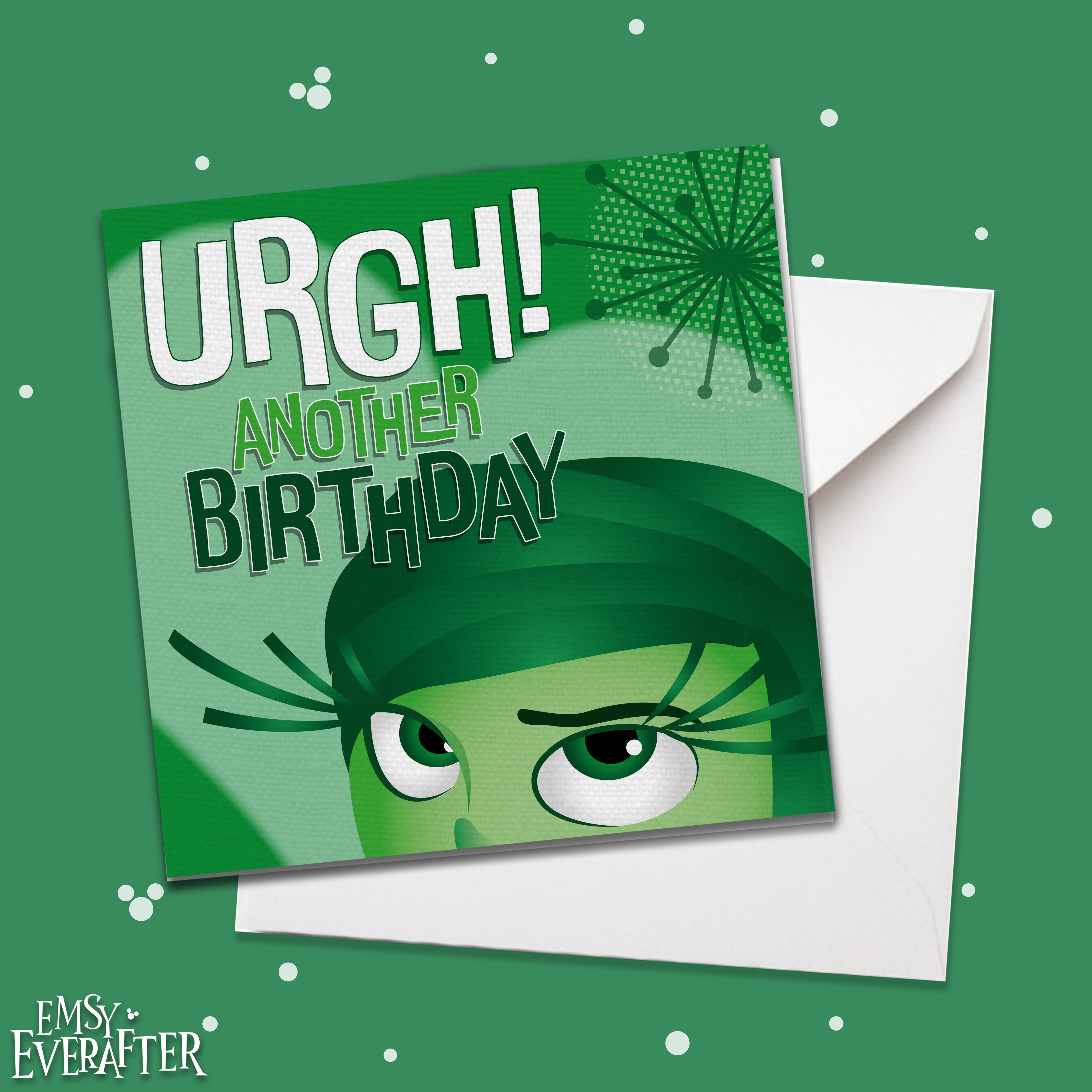 Disgust Birthday! Core Memories card