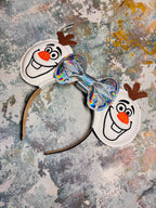 Samantha? Snowman ear headband