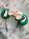 Jolly Holiday Penguins ear headband