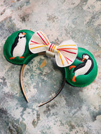 Jolly Holiday Penguins ear headband