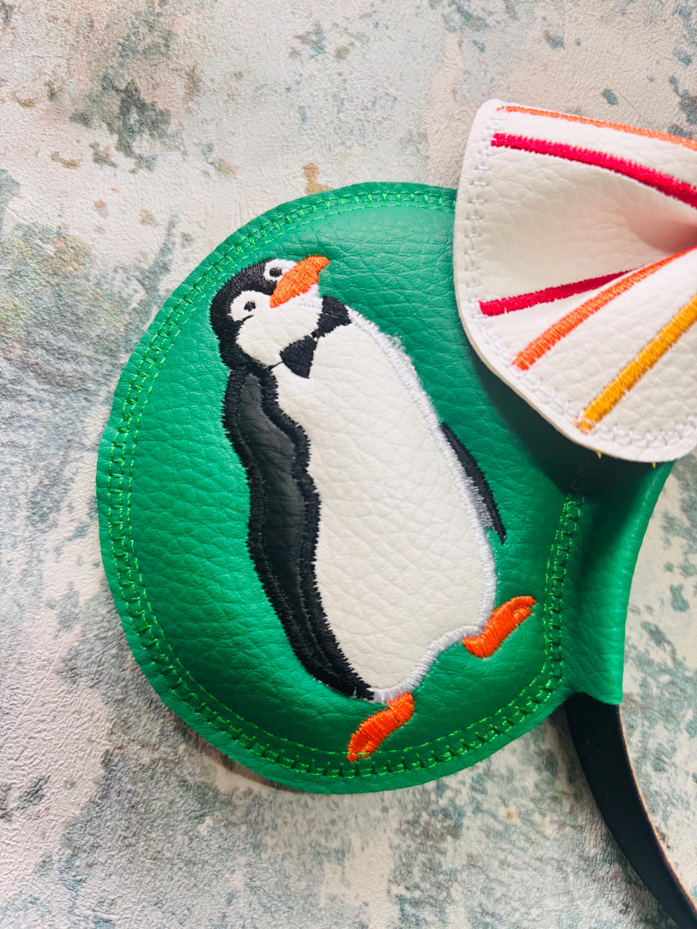 Jolly Holiday Penguins ear headband