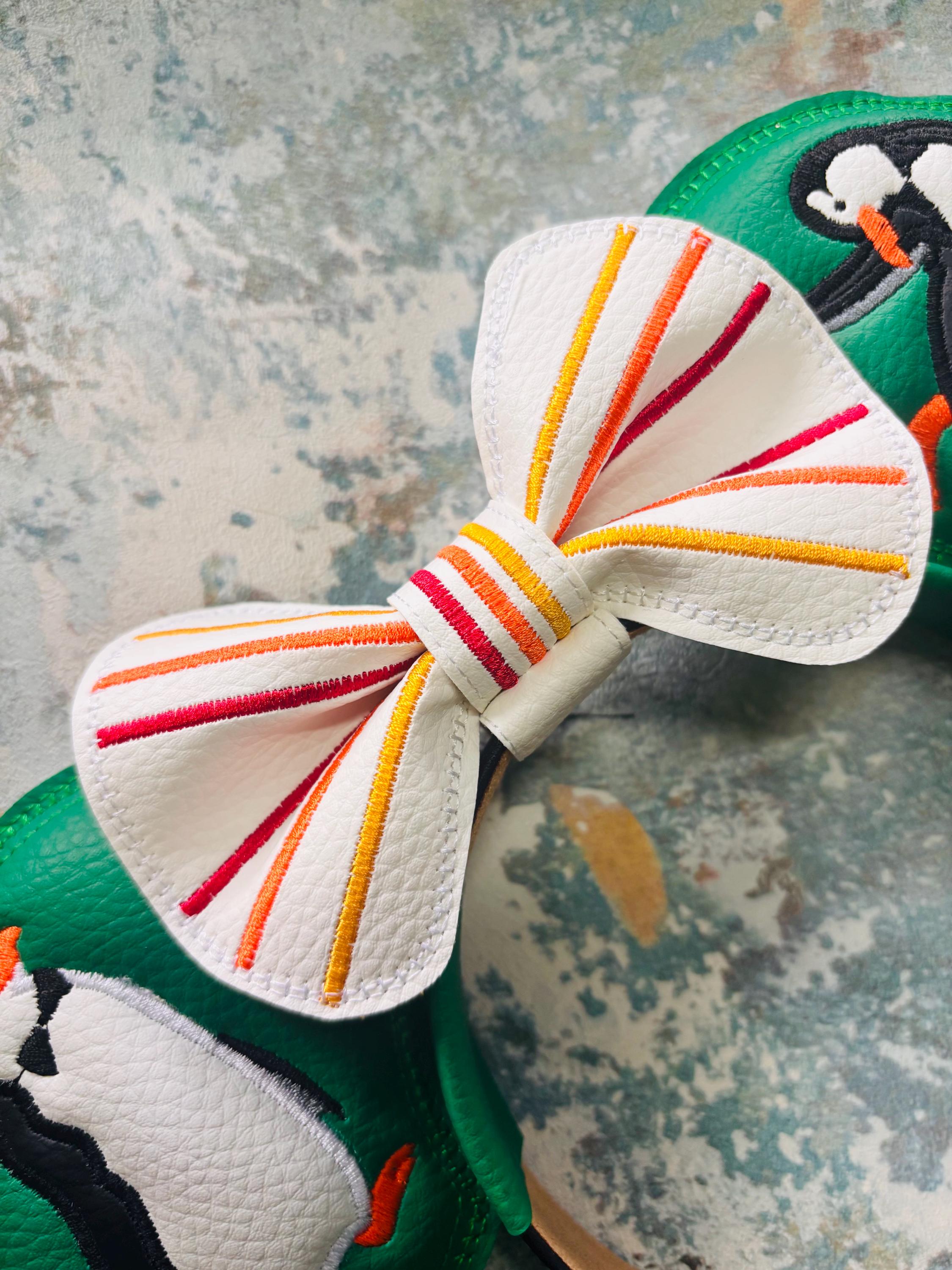 Jolly Holiday Penguins ear headband