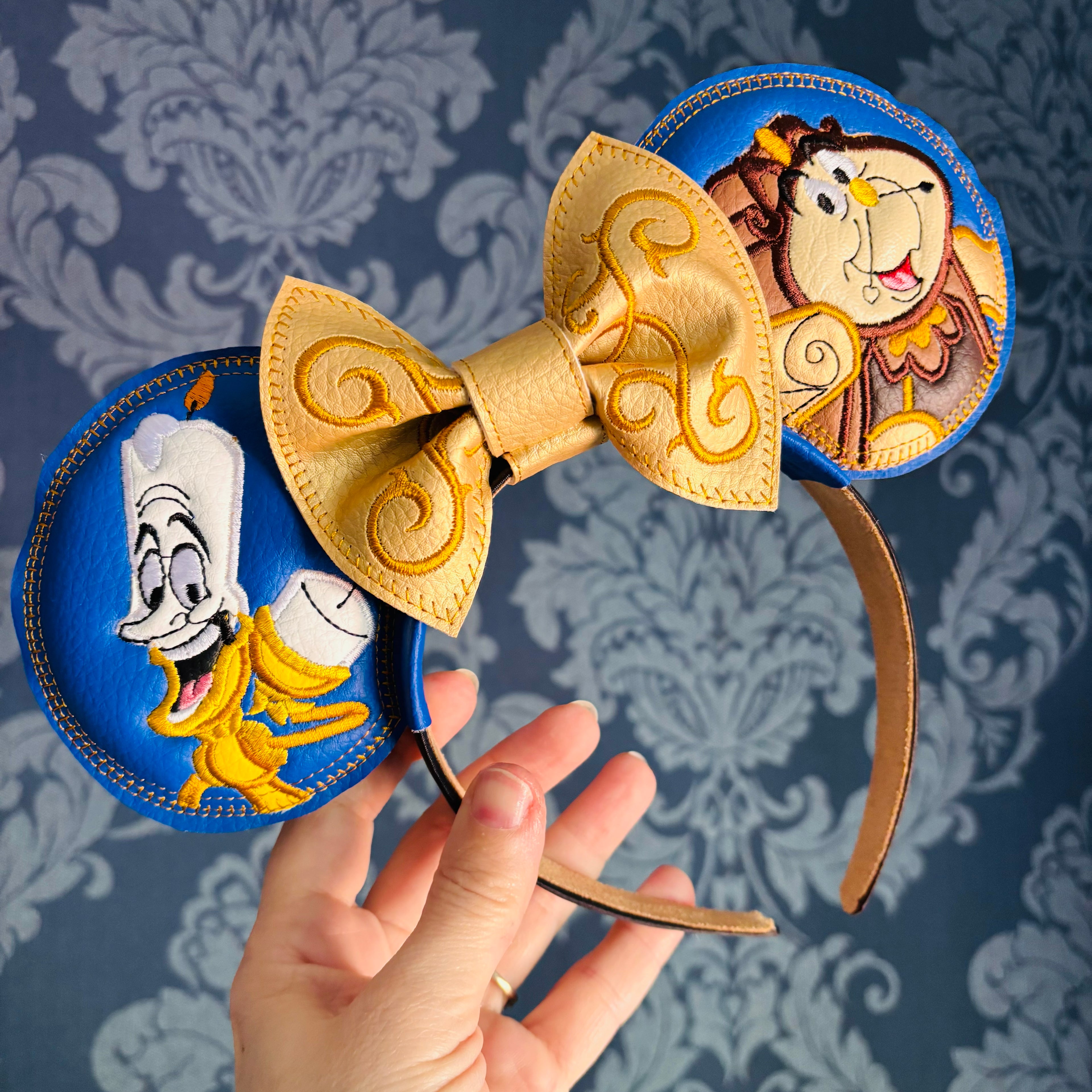 Candle and Clock ear headband