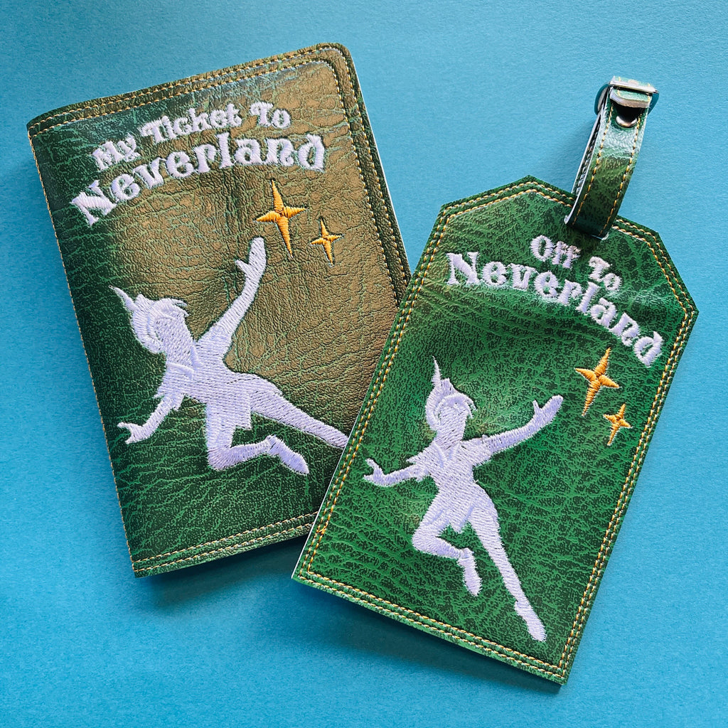 Ticket to Neverland Passport Cover and Luggage Tag
