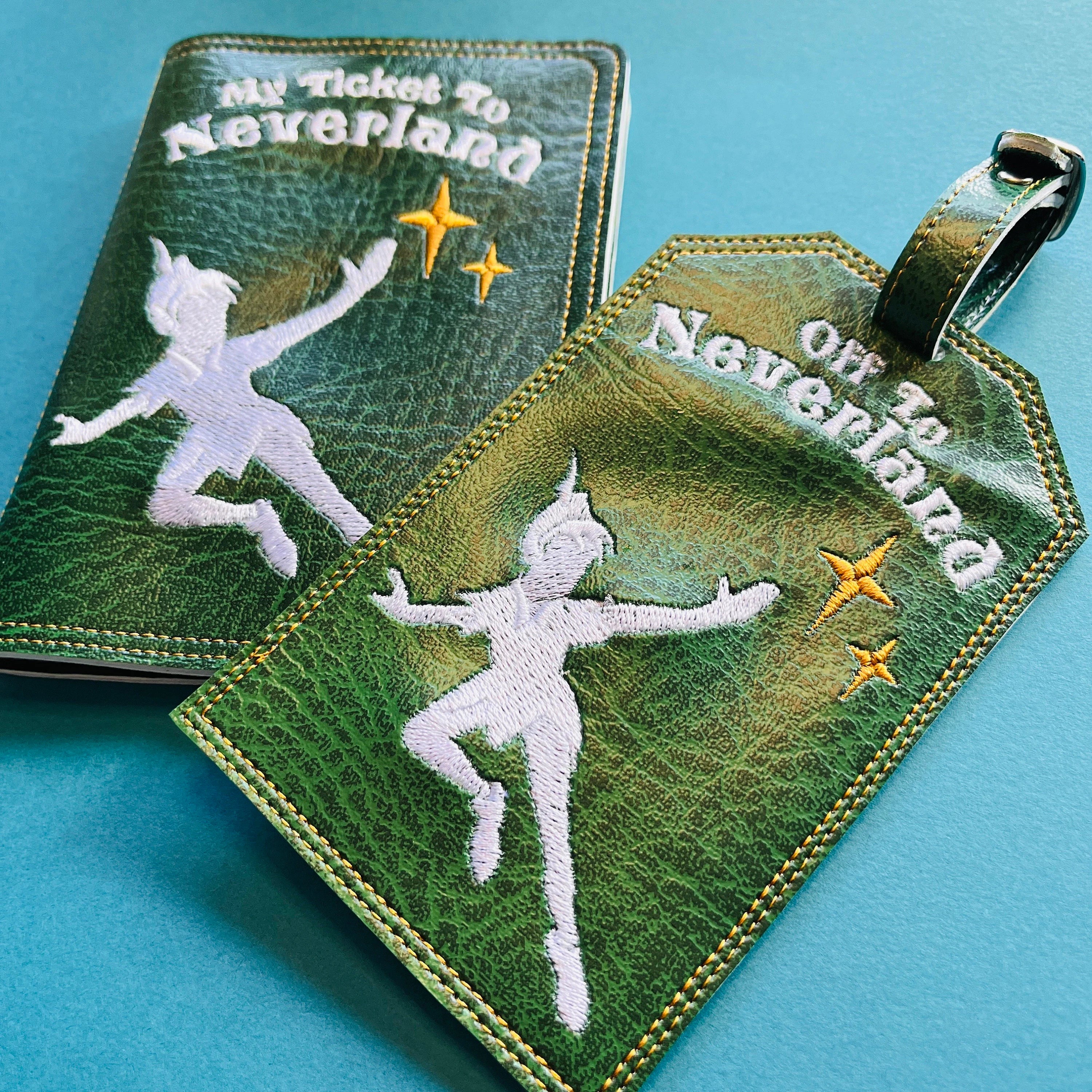 Ticket to Neverland Passport Cover and Luggage Tag