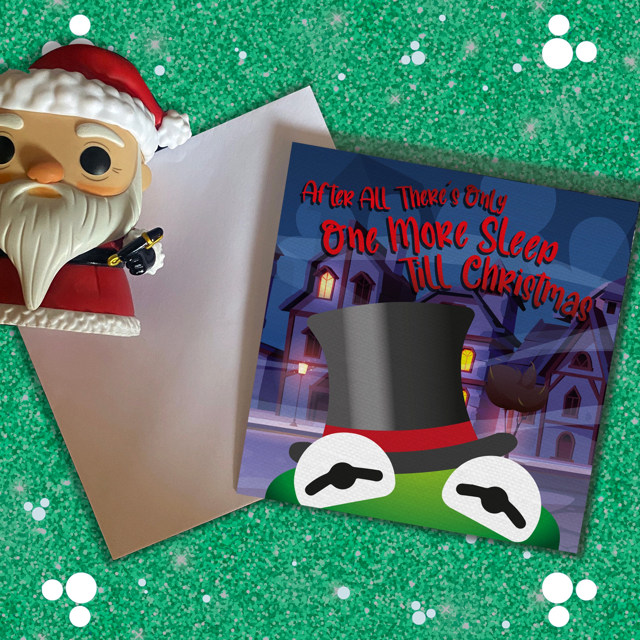 One More Sleep Til Christmas Greetings Card